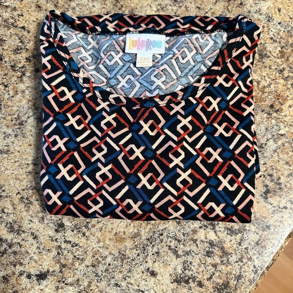 NWT Lularoe Irma Shirt XXS High Low Tunic T-shirt Oversize Black Blue Red - Picture 12 of 16